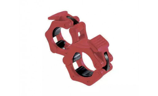 SAFE LOCK Barbell Collar Pair (Red)