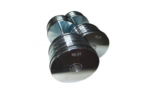 Coppia Manubri da 38 kg  | Manubri realizzati in acciaio
