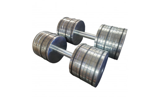 Pair of 46 kg dumbbells | Dumbbells made of steel.
