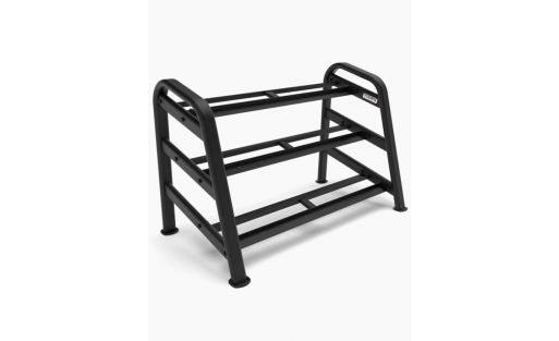 Estante Modular de 3 Niveles para Pesas con Cabeza Redonda