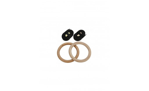 Pair of Wooden Gymnastics Rings