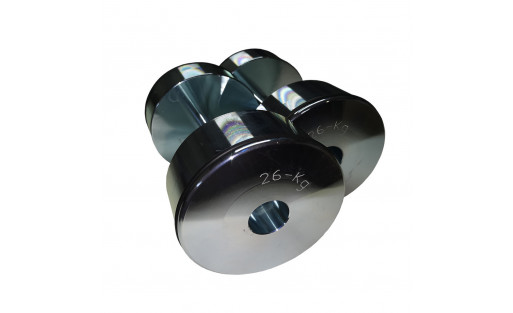 Coppia Manubri da 26 kg  | Manubri realizzati in acciaio